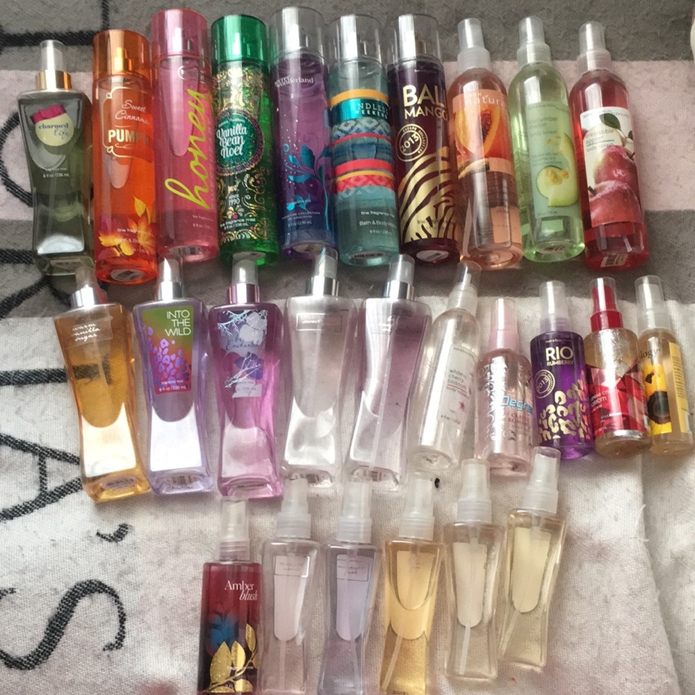 Bath and body works body sprays